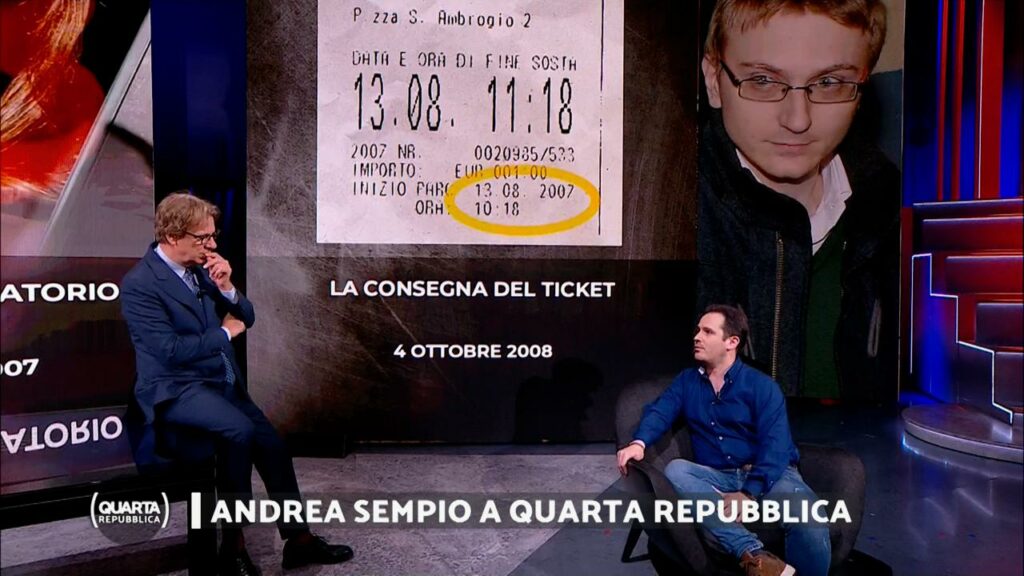 andrea sempio scontrino