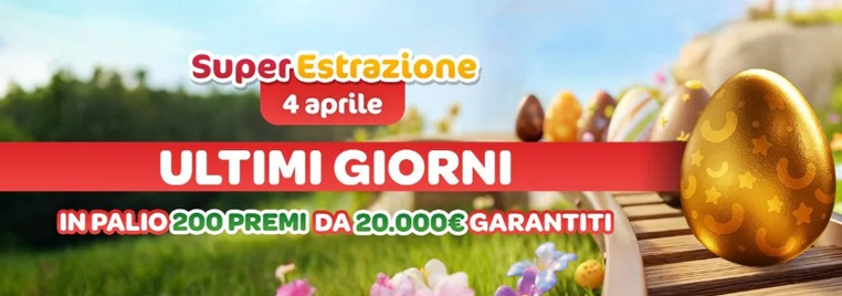 I 200 codici vincenti dell'iniziativa speciale SuperEstrazione SuperEnalotto