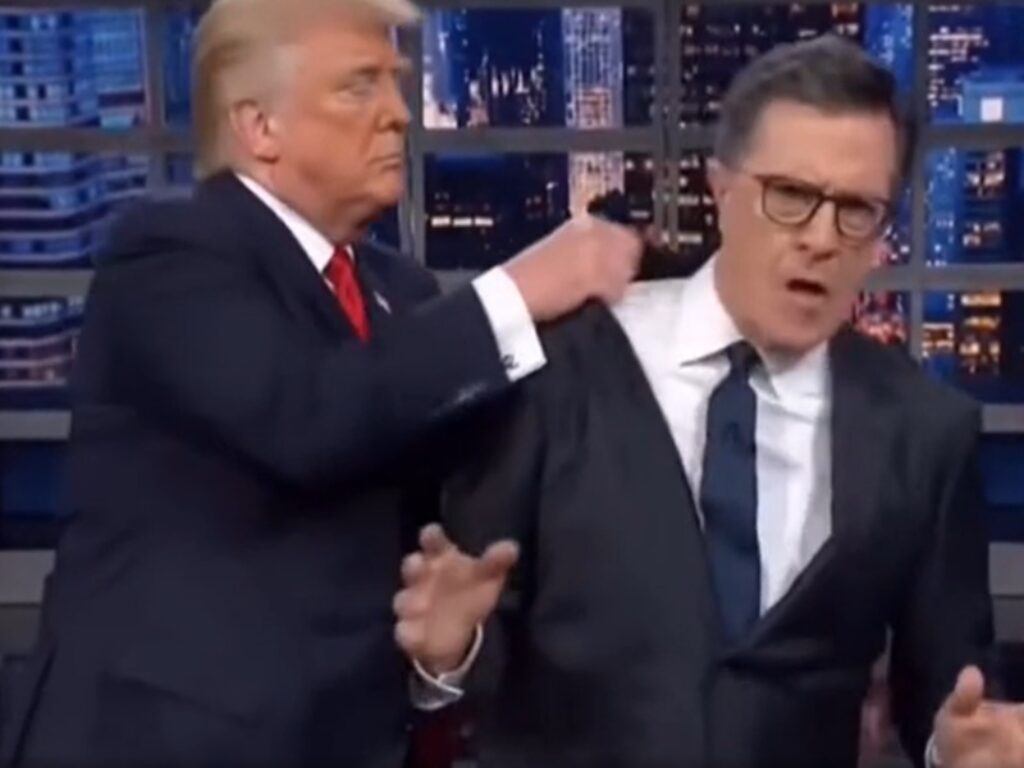trump e stephen colbert