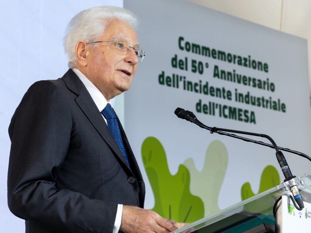 Presidente Mattarella a Seveso per il 50° anniversario dell'incidente industriale