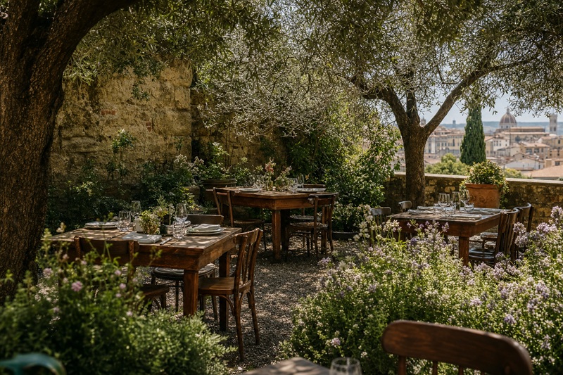 osteria con giardino a firenze