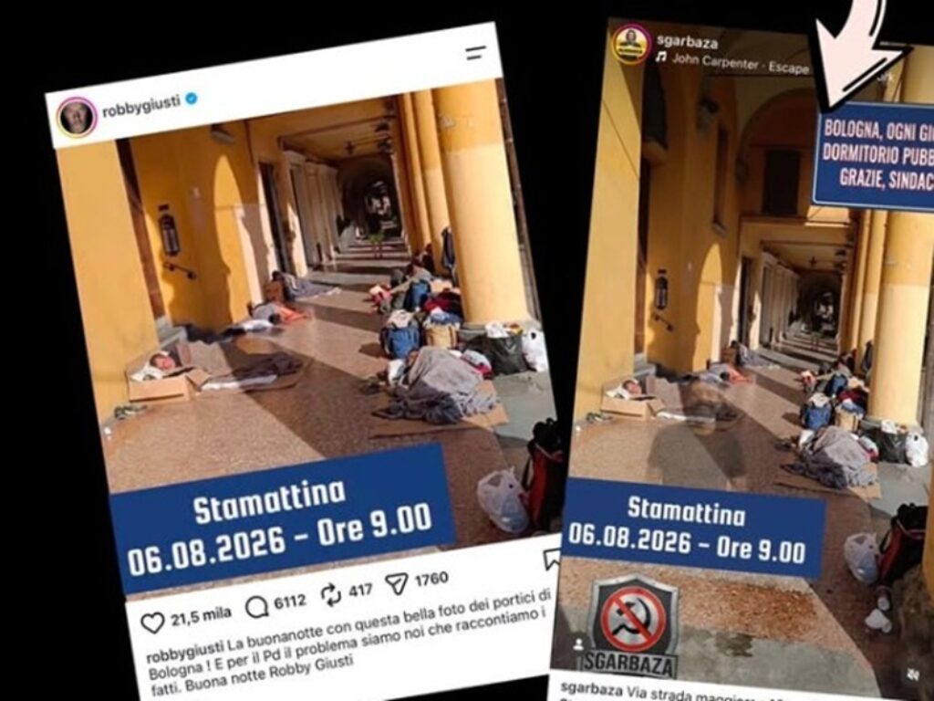 bologna clochard portici