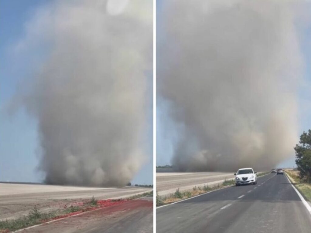 foggia tornado di sabbia