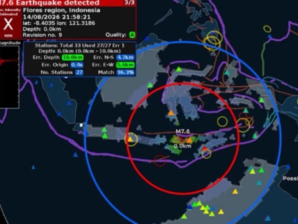 mappa terremoto indonesia