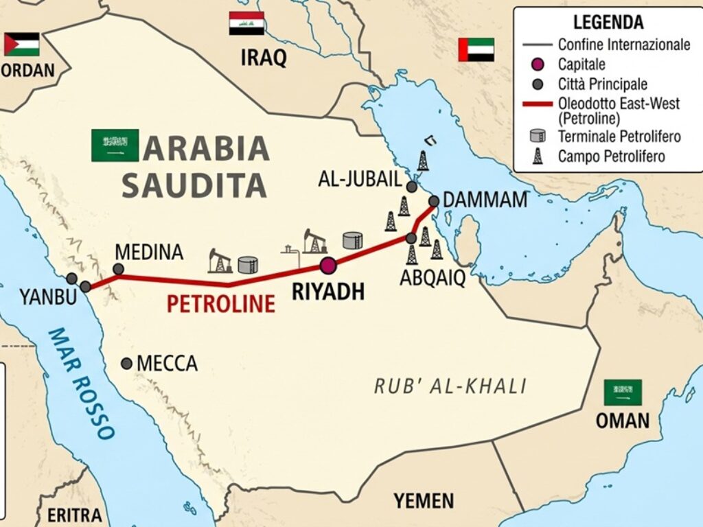 East-West Pipeline, l'oleodotto